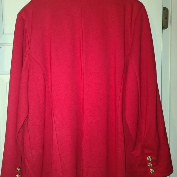 Red Blazer with Gold Buttons - Picture 2 of 8
